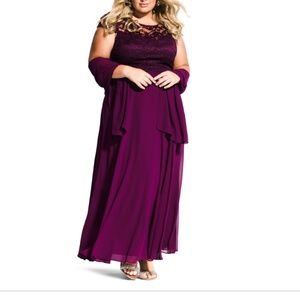 City chic 3 piece elegant dress